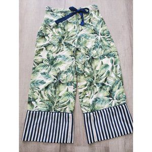 BED TO BRUNCH XS Floral /stripes Print Pajamas Pants only
